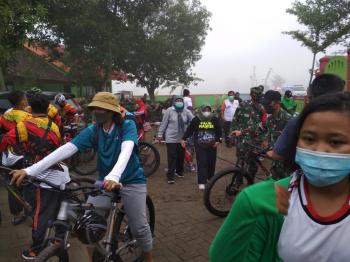 Satgas TMMD Bojonegoro Tetap Semangat Usai Gowes